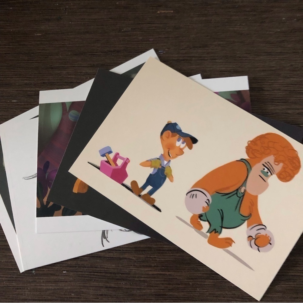 Disney Pixar Movie Postcards: Wreak it Ralph 5 pack.